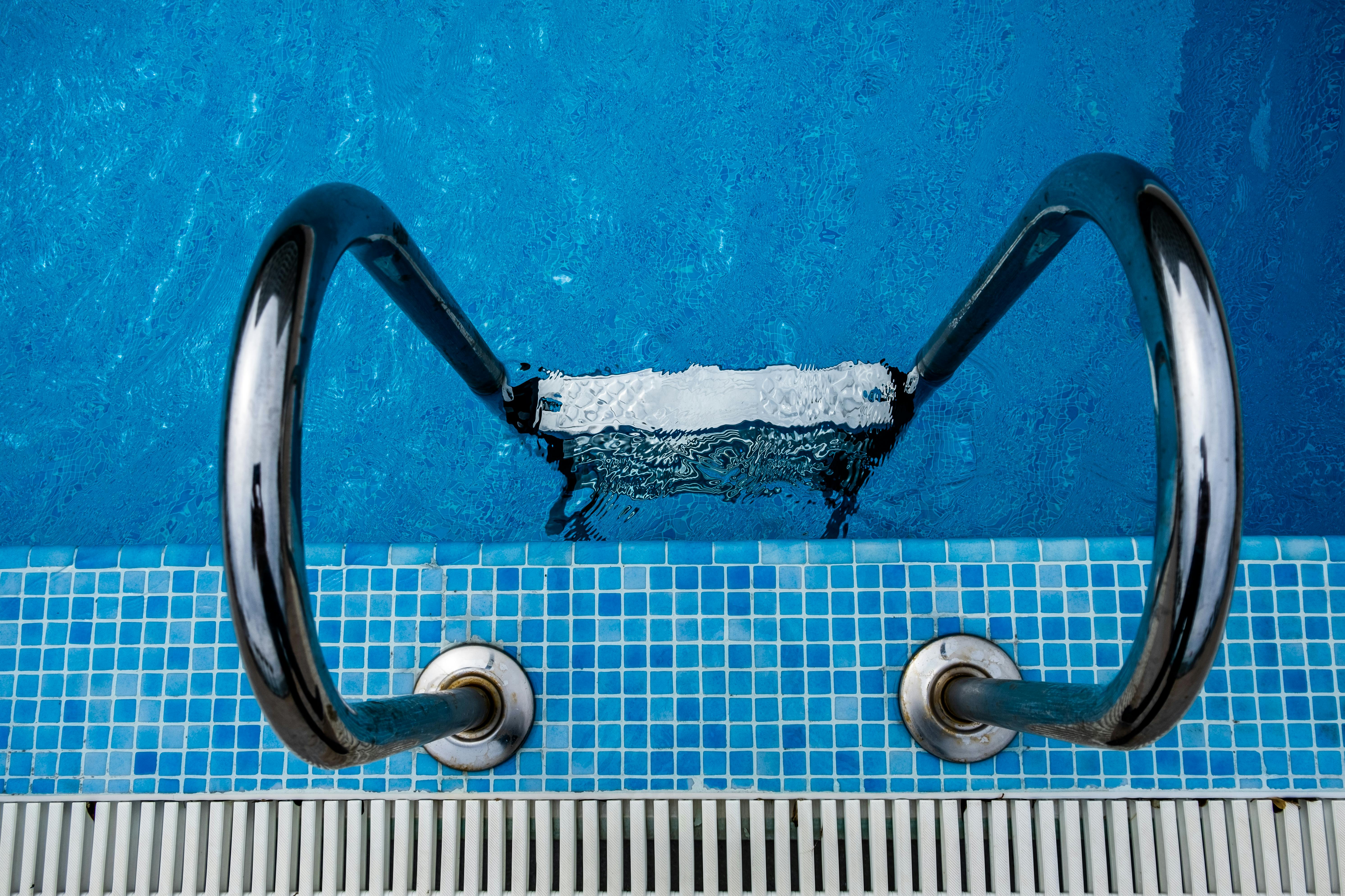 Smart pool backyard where automation consultations take place